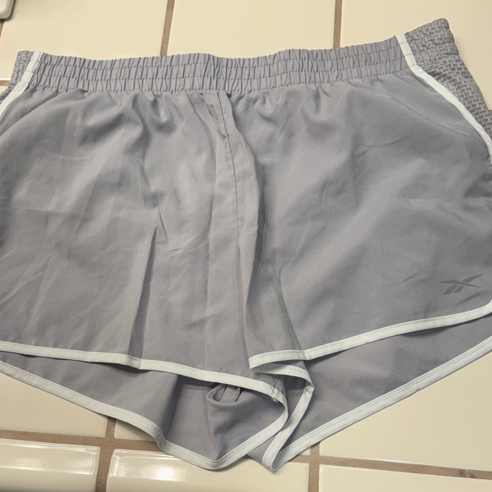 Reebok Women's Light Gray Athletic Shorts